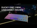 Ducky One 2 Mini Pure White Unboxing + Review (Speed Silver Switches/Fastest Switch!)