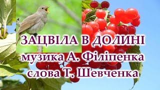 Зацвіла в долині червона калина пісня на слова Тараса Шевченка