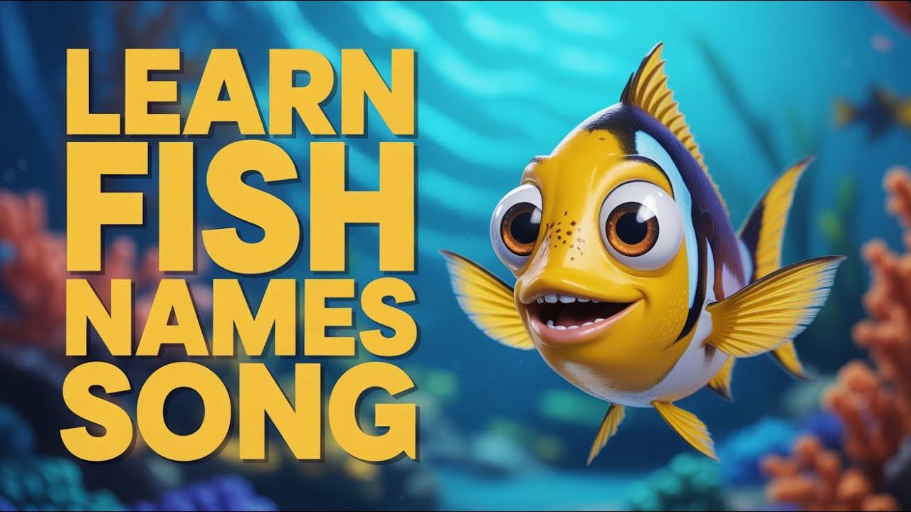 Fish Shapes and Colors: A Creative Learning Song for Kids! 🔵🔺
