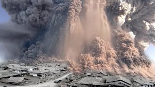 Just Now! Eruption of MOUNT MARAPI, not Merapi! West Sumatra, Indonesia. Volcano Marapi eruption.