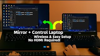 How to Mirror & Control Laptop Screen Wirelessly from another Laptop | Windows 11/10 screenshot 1