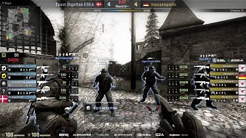 CS:GO dignitas vs mousesports (cobblestone) - ESL ESEA Pro League Season 2