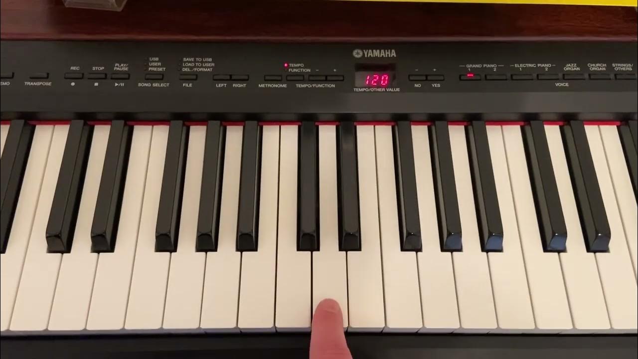 Where is E double flat on piano YouTube