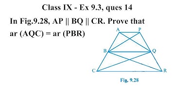 CBSE NCERT CLASS 9 MATHS EXERCISE 9.3 QUESTION 14 | class 9 maths ex 9.3 ques 14