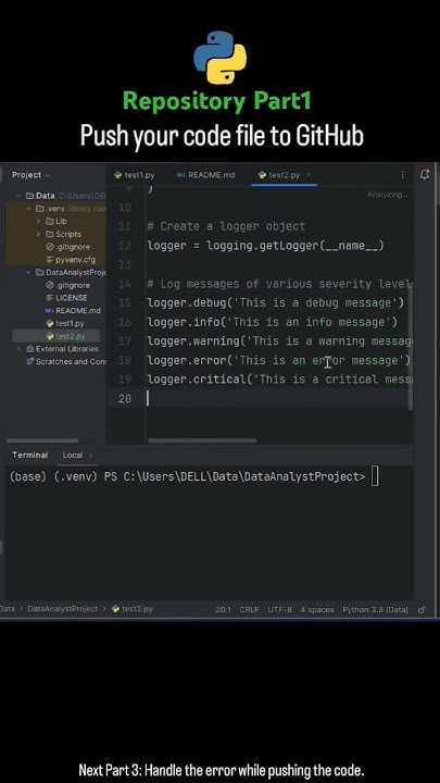 How to Push Code to GitHub | Step-by-Step Guide #github #python # ...