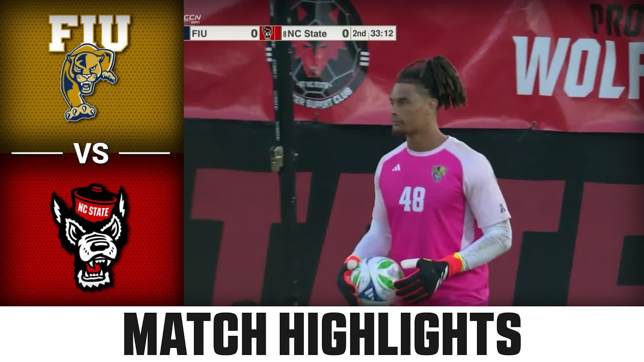 Fiu vs. NC State Match Highlights | 2025 ACC Men's Soccer
