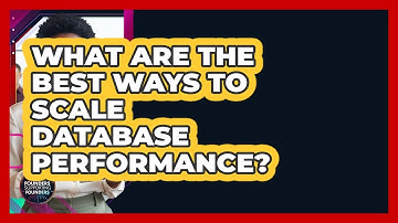 What Are The Best Ways To Scale Database Performance? - Founders Supporting Founders