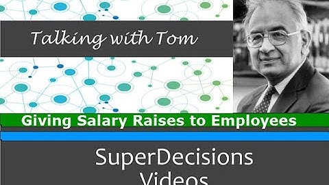 Thomas Saaty: AHP Ratings Example - Giving salary raises to employees