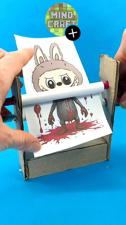 Paper Craft Labubu Transformation of Creepy Version by My Singing Monsters #msm #papercraft #labubu