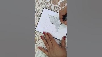 Zentangle Pattern #doodle #zentangle #lines #art #optical #illusion #square #short video #shorts