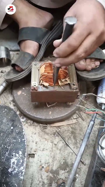 how to remove copper from transformer #technical #coil #coir #mechanical #scrap