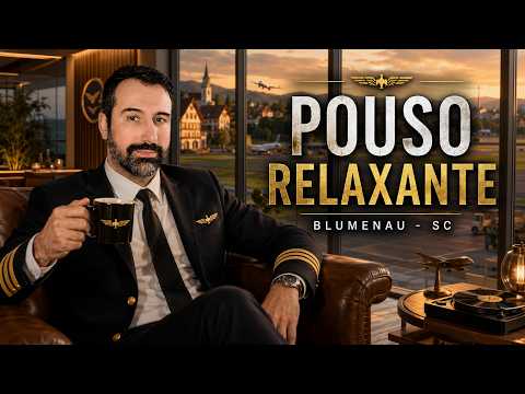 Pouso Suave em Blumenau no Final de Tarde | Aeroporto Quero-Quero | MFS 2024