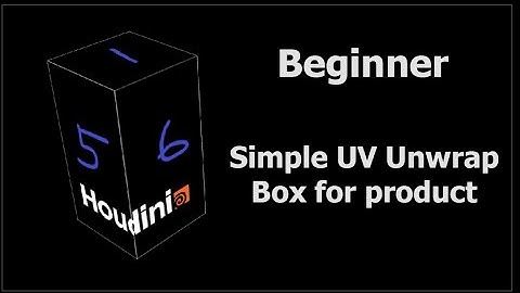 Houdini Beginner - Quick UV Unwrap box and apply image texture tutorial