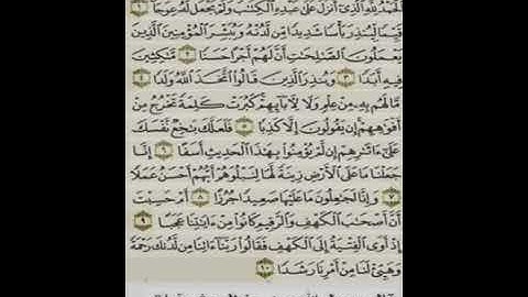 اوائل سورة الكهف قال رسول الله (ص) من حفظ اوائل سورة الكهف نجاه الله من فتنة الدجال 🕋🕋