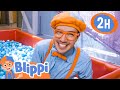 Blippi Has a Fun Day at the Children&#39;s Museum | 2 HOURS OF BLIPPI TOYS | Educational Videos for Kids