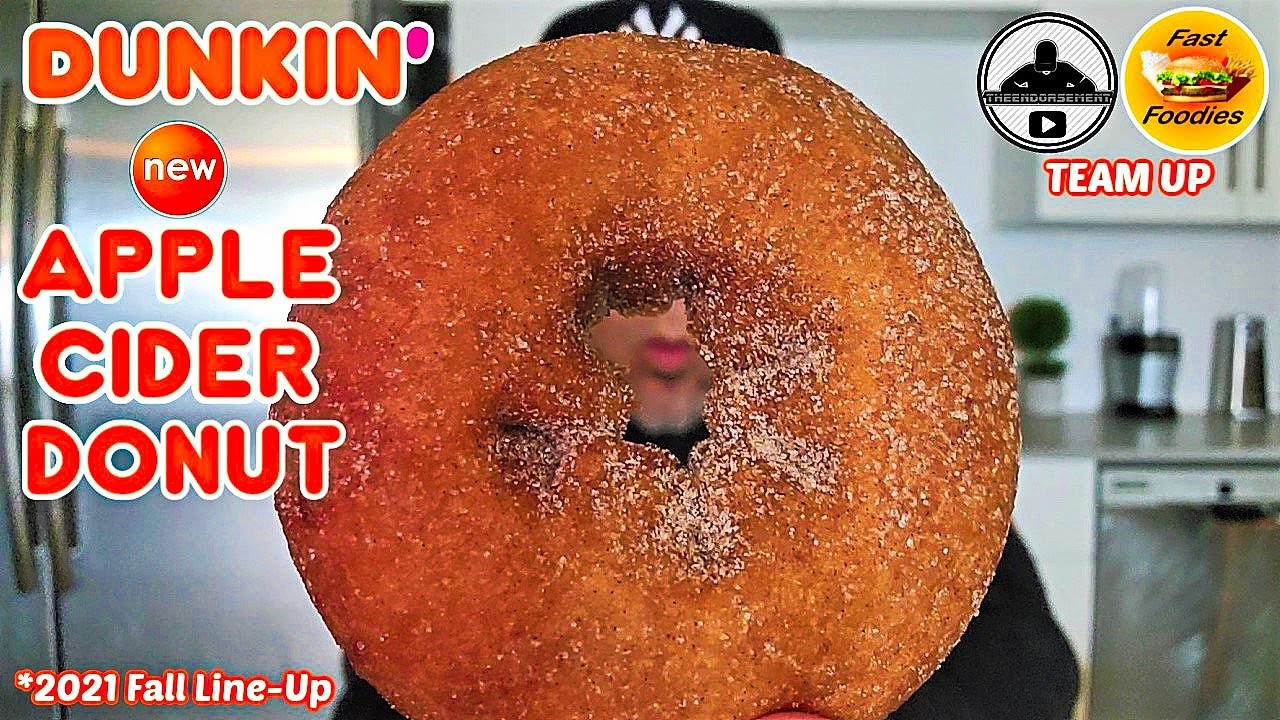 Dunkin'® Apple Cider Donut Review! 🍎🥤🍩 w/ FAST FOODIES