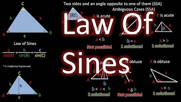 Trigonometry Law Of Sines - How to Solve Triangle When Given AAS or ASA or SSA (Angles and Side)