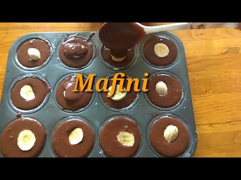 Čokoladni mafini sa bananama - How to make chocolate muffins /Recept