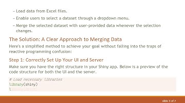 Effectively Merging Data Based on Dropdown Menu in R with Shiny