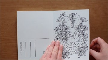 Ingen Vanlig Dag by Emelie Lidehall Oberg (Swedish) Colouring Postcards Book