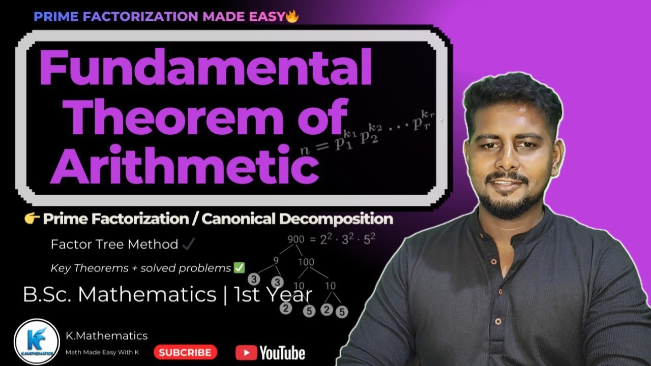 Fundamental Theorem of Arithmetic | Prime Factorization | Factor Tree ...