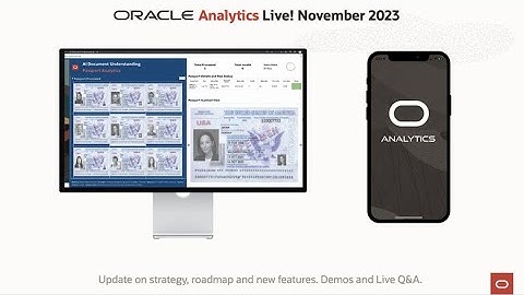 Oracle Analytics Live! Webinar - November 2023 Edition