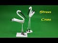 How to Fold a Straws Crane - Straws Art Tutorial