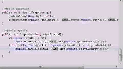 Java Game Development 26 Watching the Sprite Move