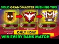 Free fire solo rank push tips and tricks  win every ranked match  how to push rank in free fire
