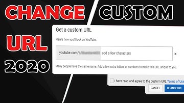 How To Change YouTube Custom URL Again 2020