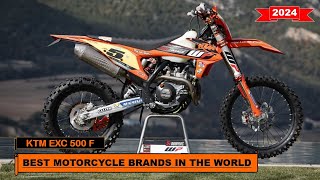 2024 Best motorcycle brands in the world KTM EXC 500 F