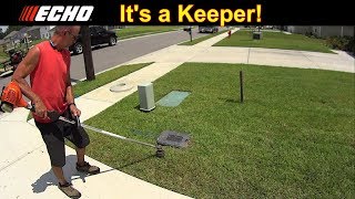 Cutting Grass - Customer Called Me Back - Echo SRM225 is a Keeper #SideHustle