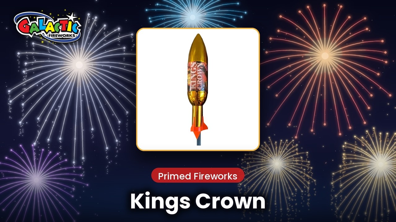 Kings Crown Rockets Primed Rockets by Primed Fireworks — Firework Demo ...