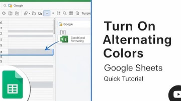 Hoe je afwisselende kleuren in Google Sheets inschakelt