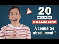 20 rgles de grammaire simples  connatre absolument 