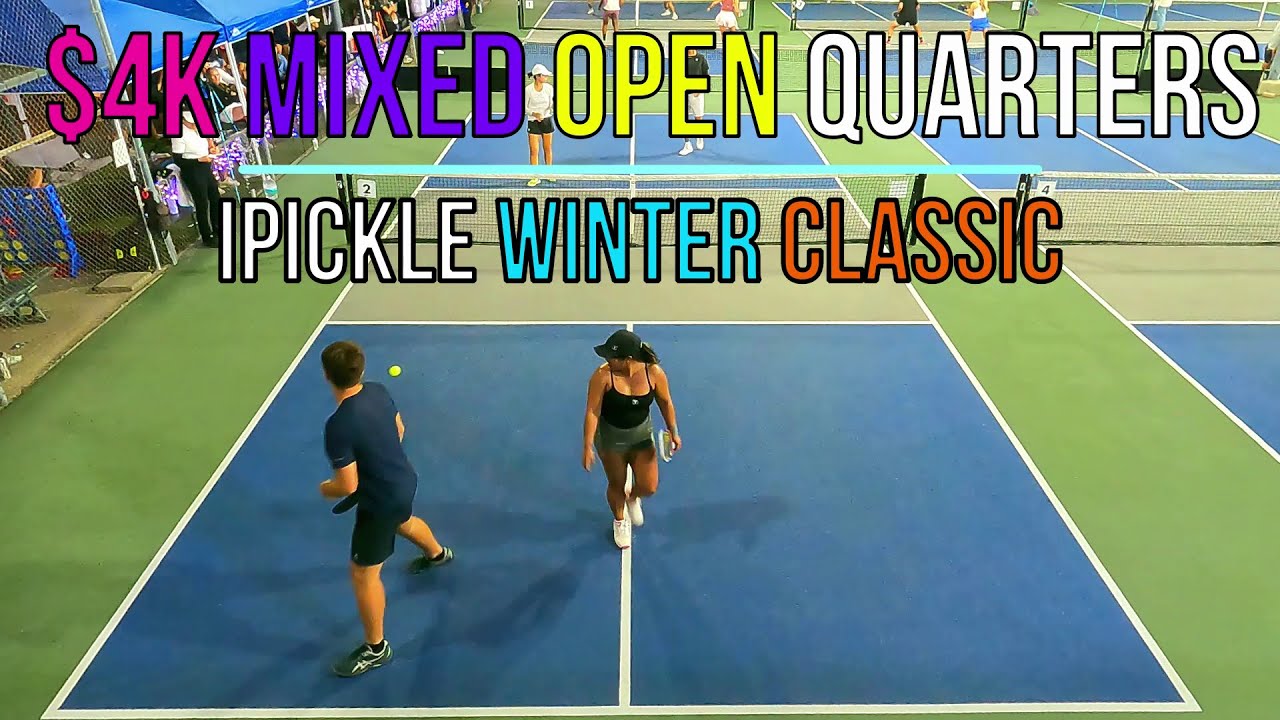 $4K Mixed Open Quarterfinals | Emery (6.2) / Chew (5.4) vs Pailet (6.0) / Eugenio (5.6) iPickle