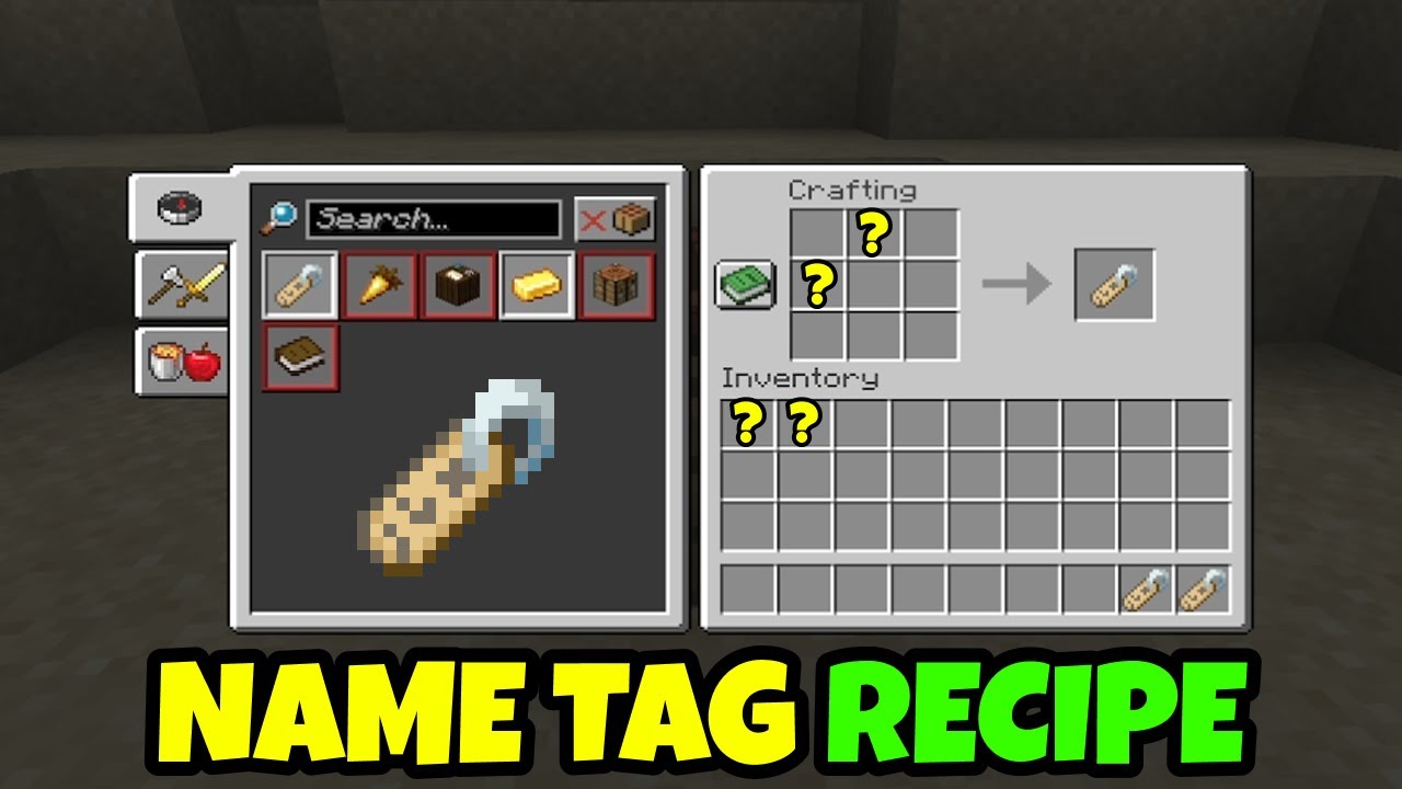 How To Make A Name Tag In Minecraft Minecraft Name Tag Recipe NEW how-to-make-a-name-tag-in-minecraft-minecraft-name-tag-recipe-new