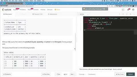 猩猩的乐园 Leetcode 1070 Product Sales Analysis III