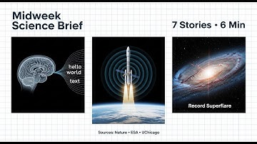 Midweek Science Brief (Nov 5): Brain-to-Text, Sentinel-1D, Record Black-Hole Flare