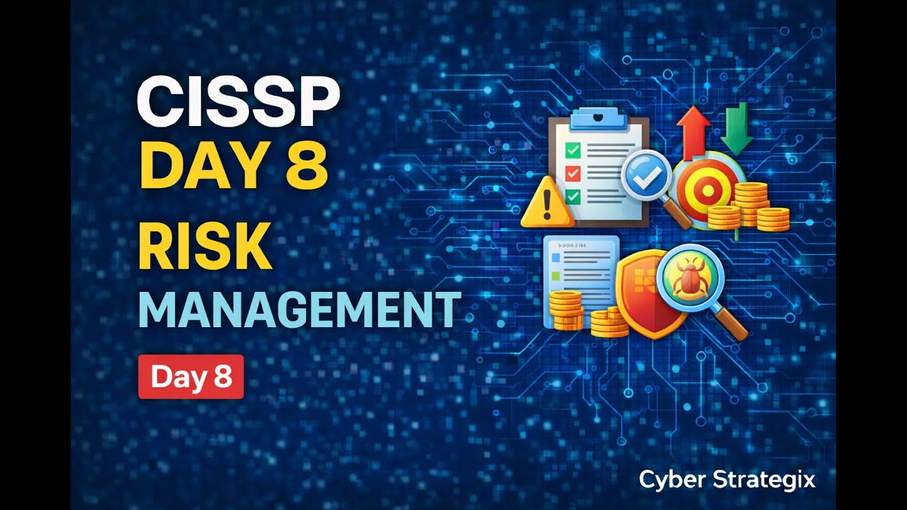 CISSP Day 8 Risk management overview - YouTube
