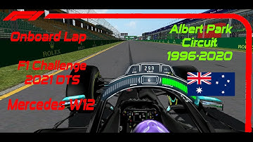 Mercedes W12 - Onboard Lap - Albert Park Circuit 1996–2020 - F1 Challenge 2021 DTS