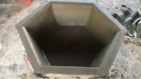 Đắp Chậu Lục Giác 80cm Cao 35cm Không Có Lòng Trong Cơ Bản Nhất | Chậu xi măng #150