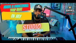 TRAP DANCEHALL🎹 IN LESS THAN 5mins | #BeatMaking #Demarco #Dancehall #TrapMusic #JamaicanMusic