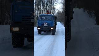 #kamaz #зима #камаз #манипулятор #снег #снегопад #втренде