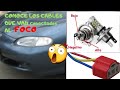 Identifica los cables que van conectados al soquet del faro de tu auto