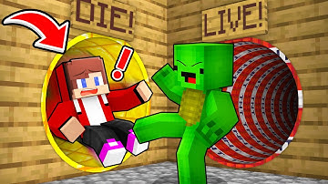 JJ And Mikey CHOOSE The RIGHT SLIDE in Minecraft Maizen
