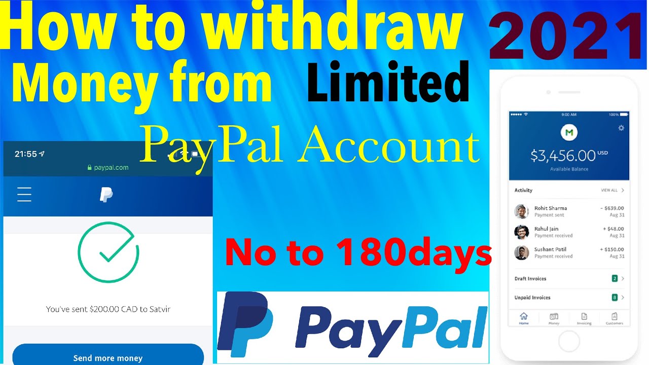 paypal account คือ  New  How to withdraw money from limited PayPal Account2021. no 180days