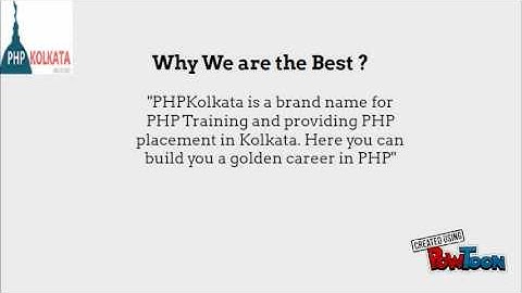 PHPKolkata - A brand Name For Job and Training