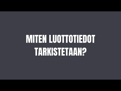 Video: Kuinka Tarkistaa Vuokralainen Huoneistosta