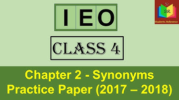 ieo class 4 Synonyms / Olympiad English class 4  Synonyms / Chapter 2 / Students Reference.